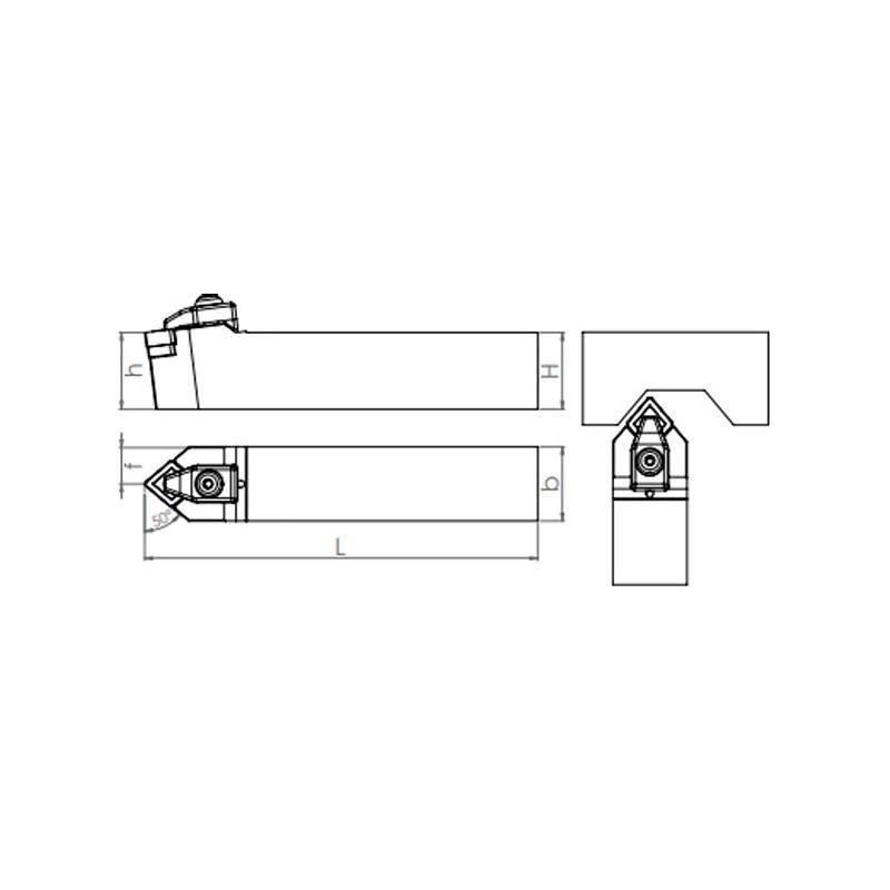 External Turning Holder TCMNN (50°)