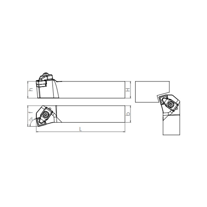 External Turning Holder TSKNR/L (75°)