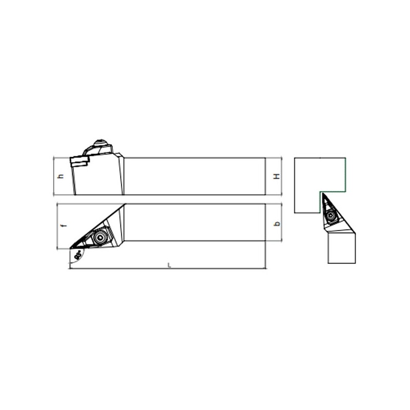 External Turning Holder TVJNR/L (93°)