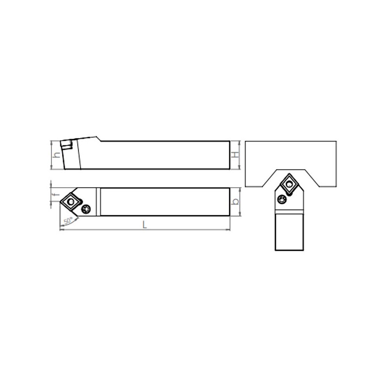 External Turning Holder PCMNN (50°)