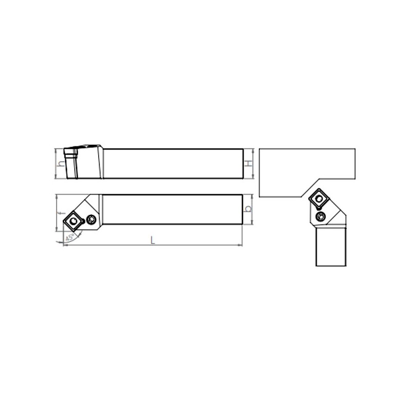 External Turning Holder PSSNR/L (45°)