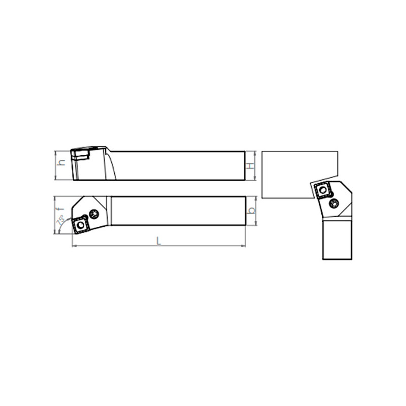 External Turning Holder PSKNR/L (75°)