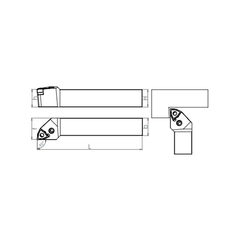 External Turning Holder PWLNR/L (95°)