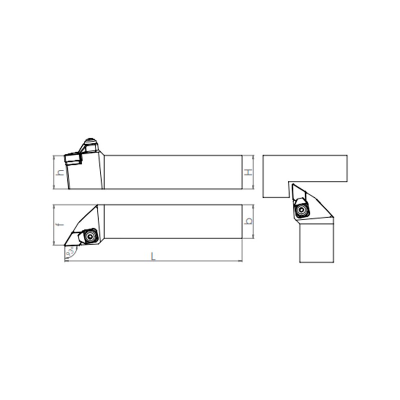 Porte-Outils de Tournage CDJNR/L (93°) Extérieur Assiette en céramique