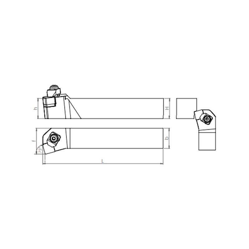External Turning Holder  CSKNR/L (105°) for Ceramic Insert