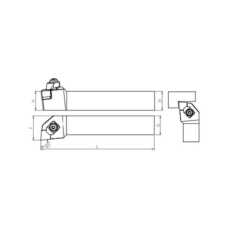 External Turning Holder CCLNR/L (95°) for Ceramic Insert