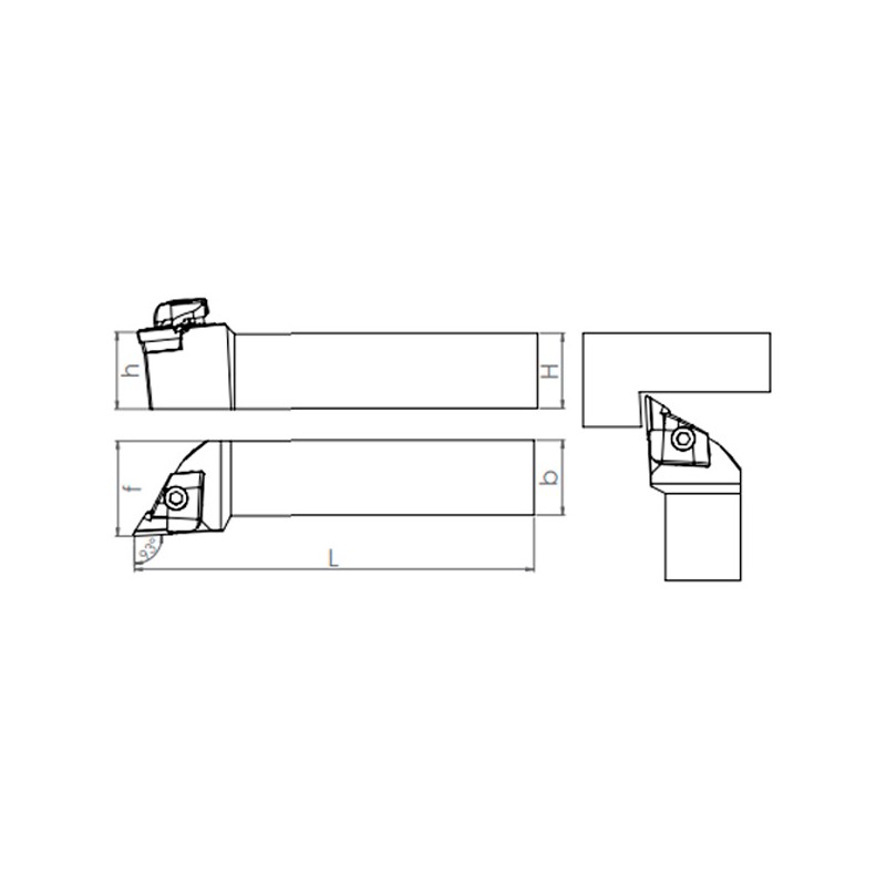 External Turning Holder CKJNR/L (93°) for Ceramic Insert
