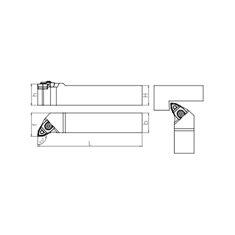 Portaherramientas de Torno MWLNR/L (95°) Exterior 