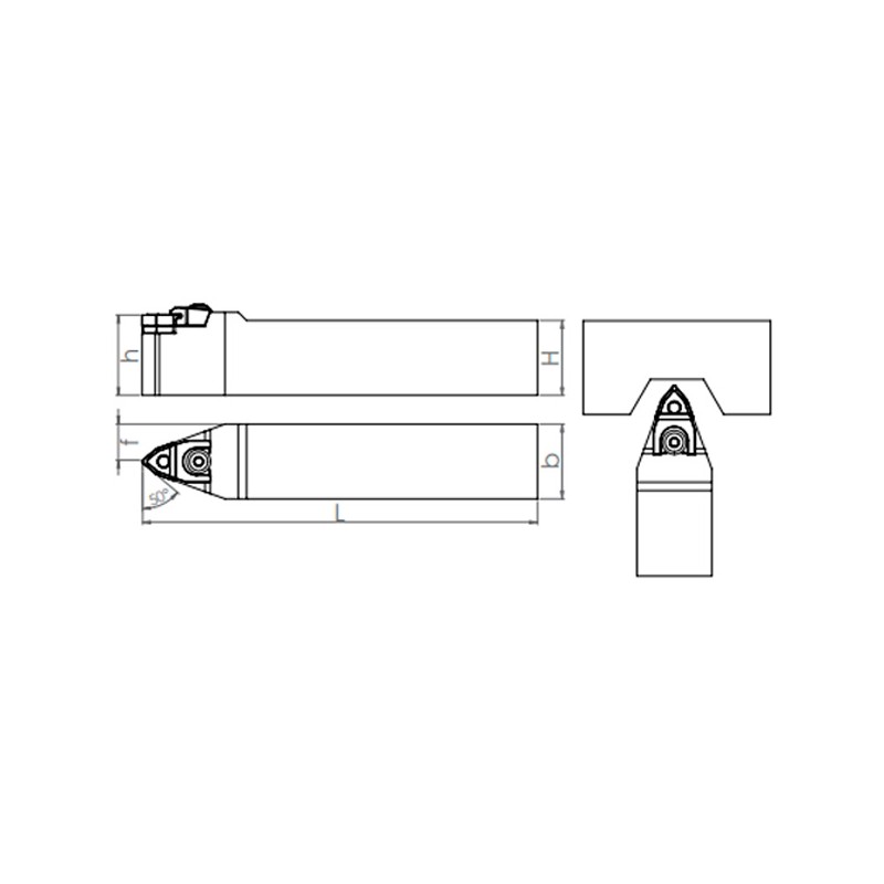 External Turning Holder MWLNR/L (50°)