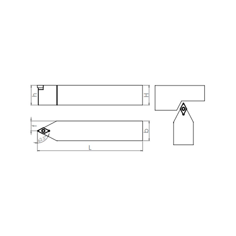 External Turning Holder SDNCN (62.50°)