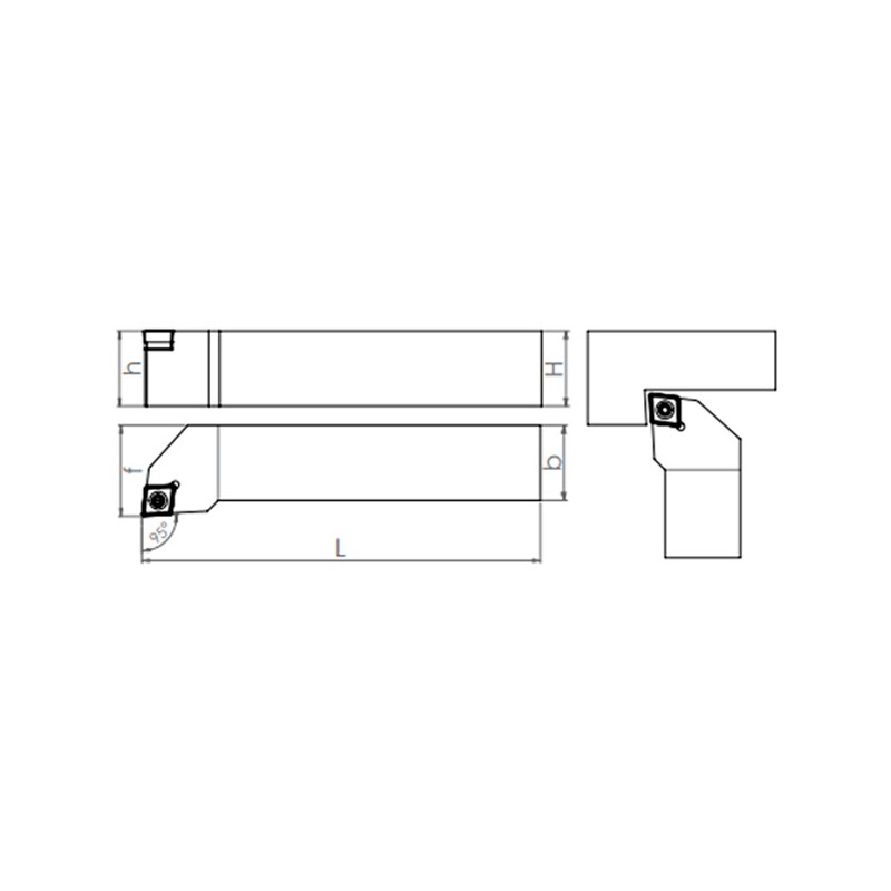 External Turning Holder SCLCR/L (93°)