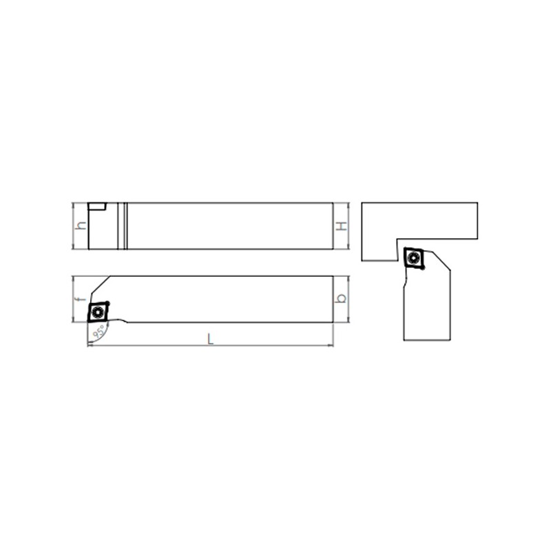 External Turning Holder  SCLCR/L-K.O (95°)