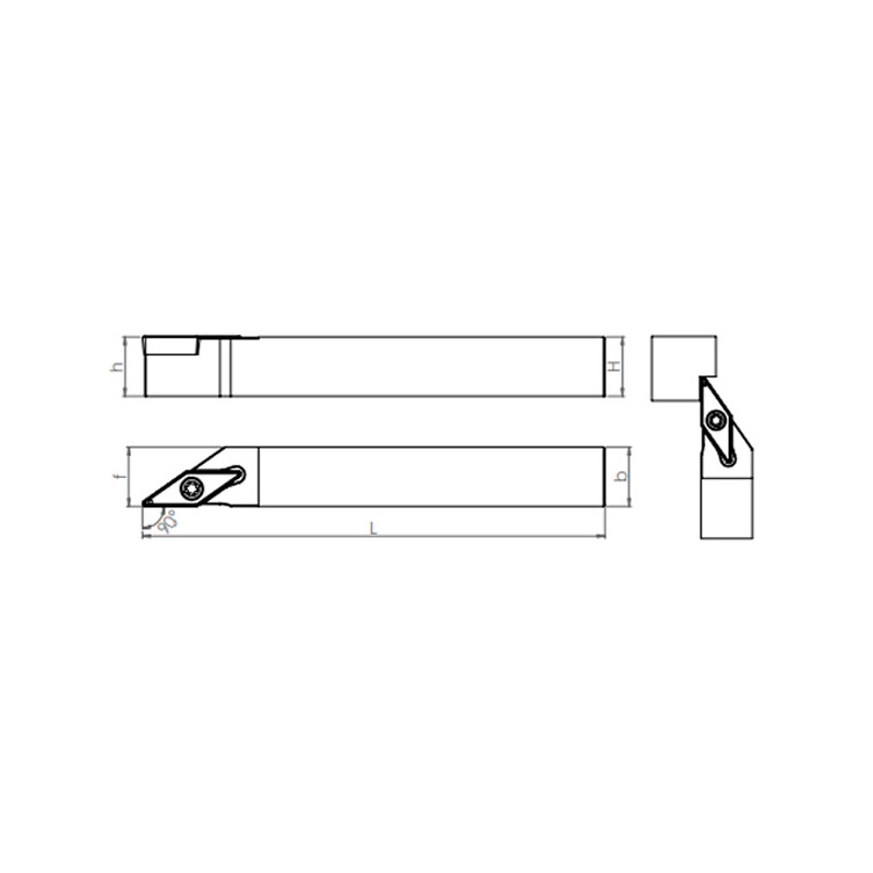 External Turning Holder SVACR/L-K.O (90°)