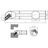 Internal Turning Holder TDUNR/L (93°)