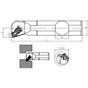 Porte-Outils de Tournage TSKNR/L (75°) Intérieur