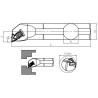 Porte-Outils de Tournage TTUNR/L (93°) Intérieur