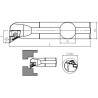 Internal Turning Holder CKUNR/L (93°)