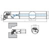 Internal Turning Holder A-PDUNR/L (93°)