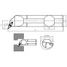 Internal Turning Holder SVQCR/L (107.5°)