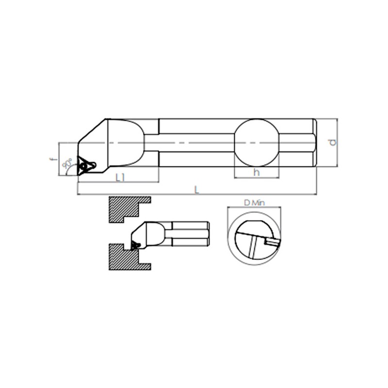 Internal Turning Holder STFCR/L (90°)
