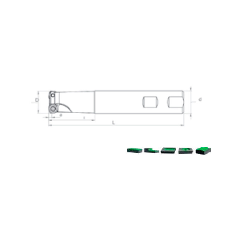Porte-Outils de Fraisage pour plaquette XPLX