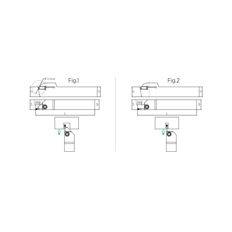 Porte-Outils pour tronconnage et gorges BDKT R/L KRLY-MGM Extérieur