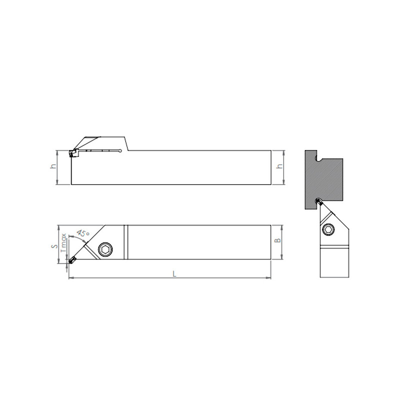 Porte-Outils pour tronconnage et gorges BDRT R/L KRLY-MRMN Extérieur
