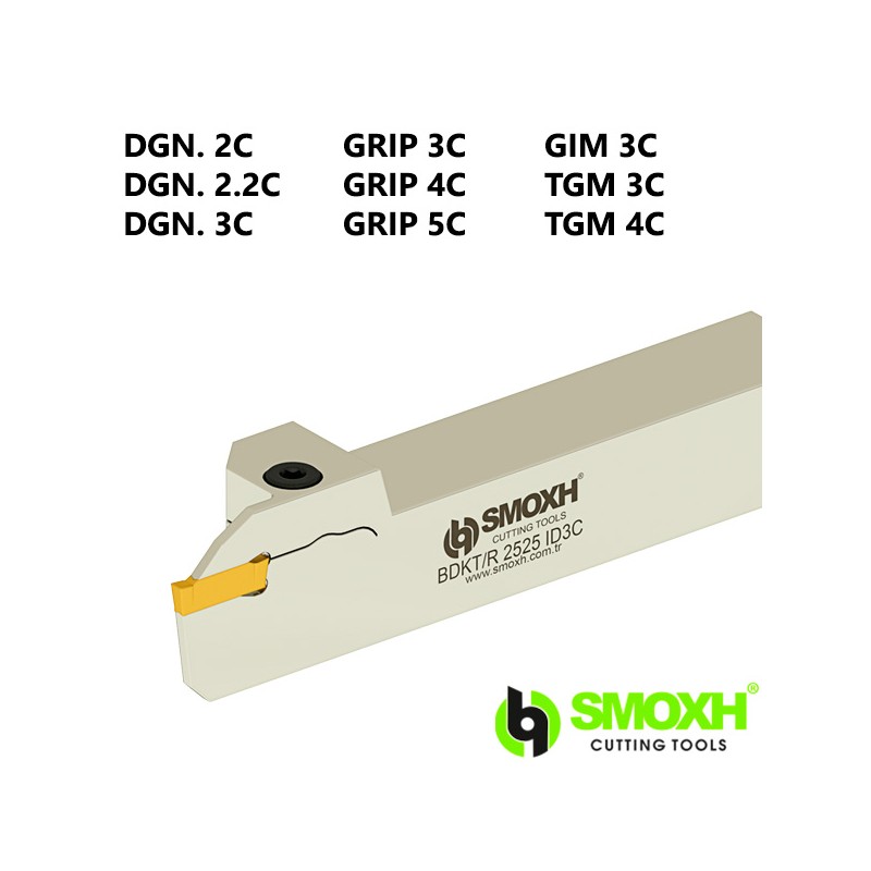 External Grooving Holder BDKT R/L ISCR DGN / GRIP / GIM External Grooving Holder BDKT R/L ISCR DGN / GRIP / GIM