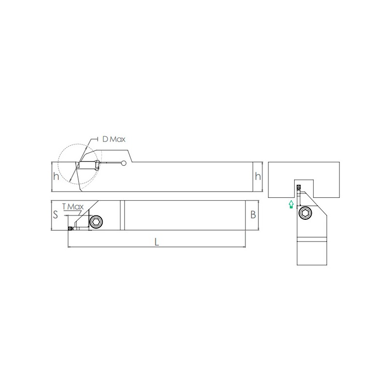 External Grooving Holder BDKT R/L KYC GDM