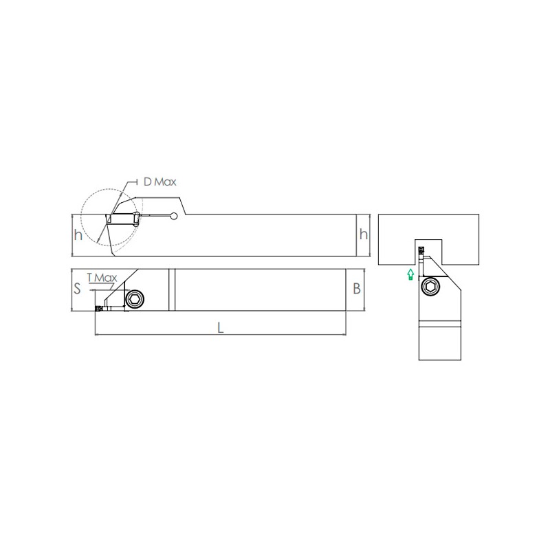 External Grooving Holder  BDKT R/L-LAMINA (GCTX)