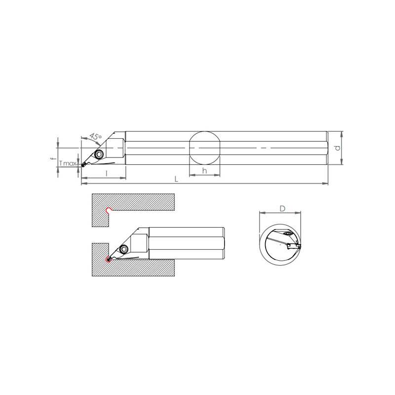 Portaherramientas de Ranurado BIRT R/L KRLY-MRMN interior