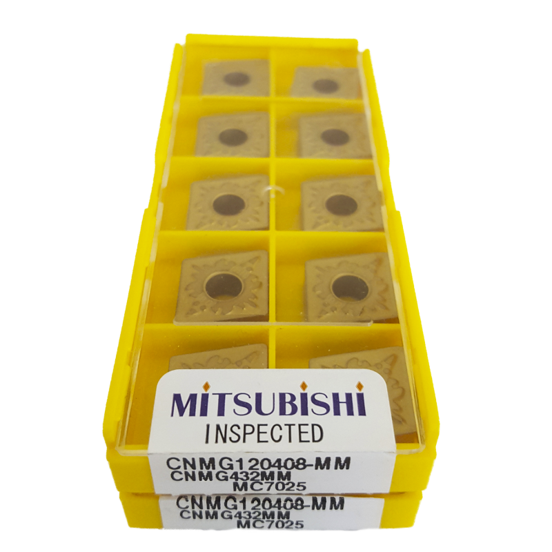 Mitsubishi CNMG120408-MM MC7025 Placa de Torno Negativa