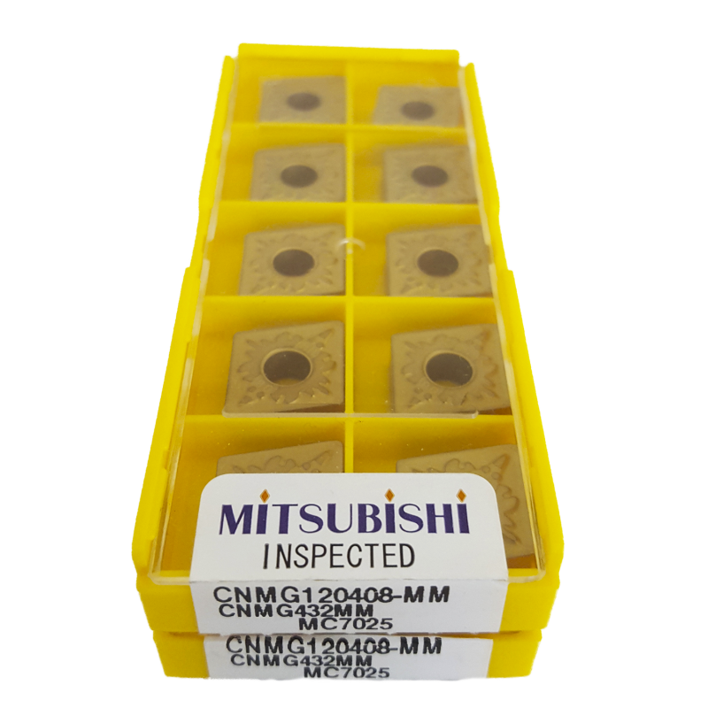 Mitsubishi CNMG120408-MM MC7025 Plaquette de Tournage Négatif