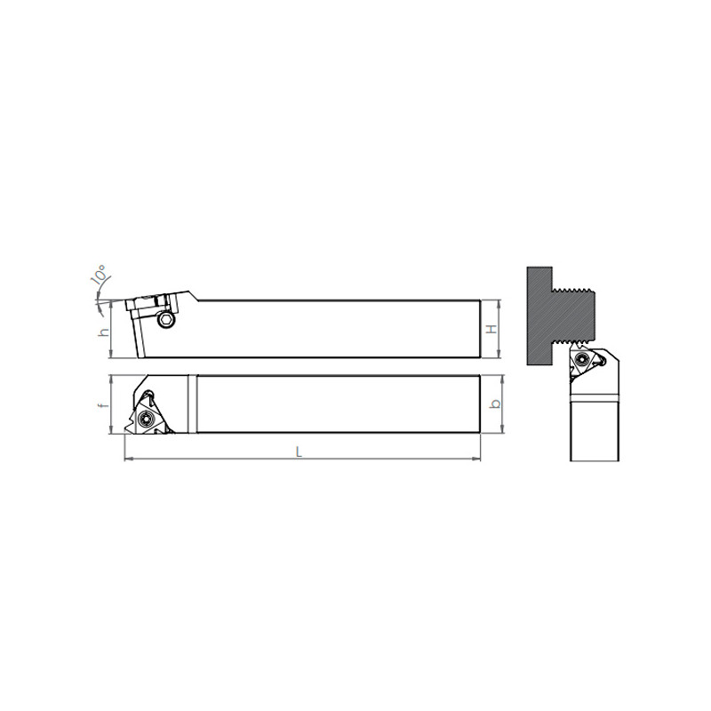 Porte-Outils TER/L pour Filetage Extérieur