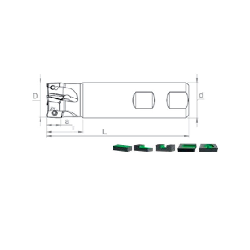 Portaherramientas de Fresado ST90 BDMT /DBGT  0703.. / 11T3.. / 1704..