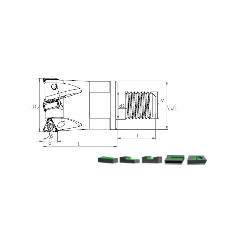 Milling holder with screw head MT90 TN.X
1005..