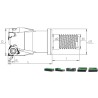 Milling holder with screw head MT90 XNEX
0403..