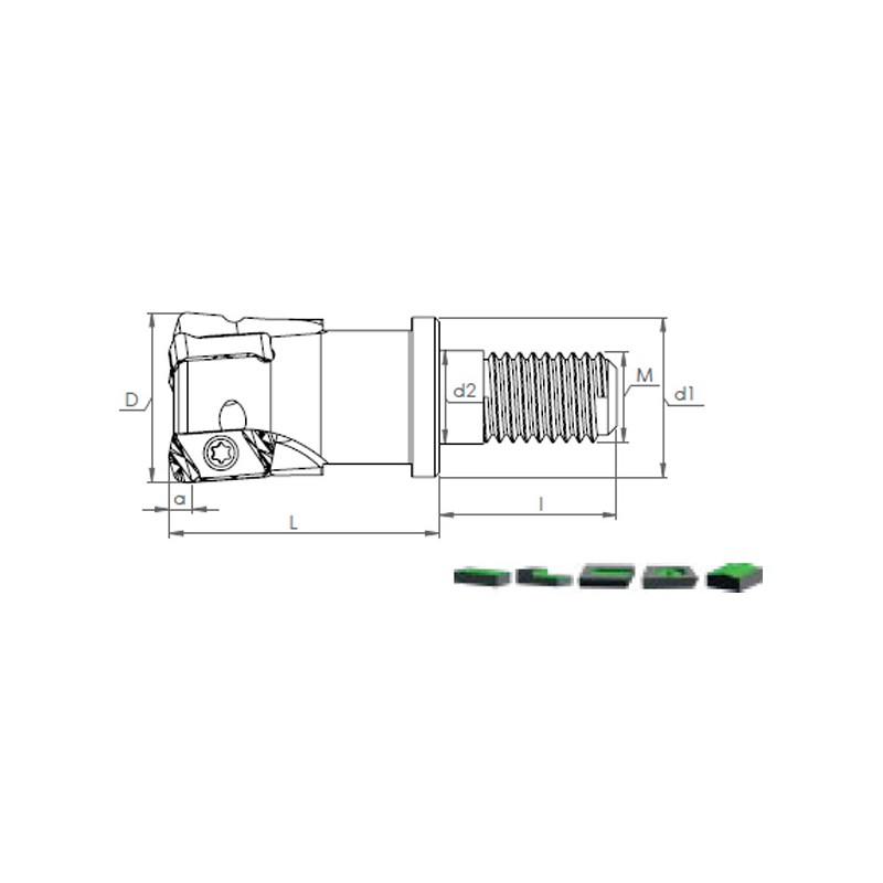 Milling holder with screw head MHT LNMU
0303..