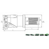 Portaherramientas de Cabeza Roscado de fresado MHT SDKX 0904..