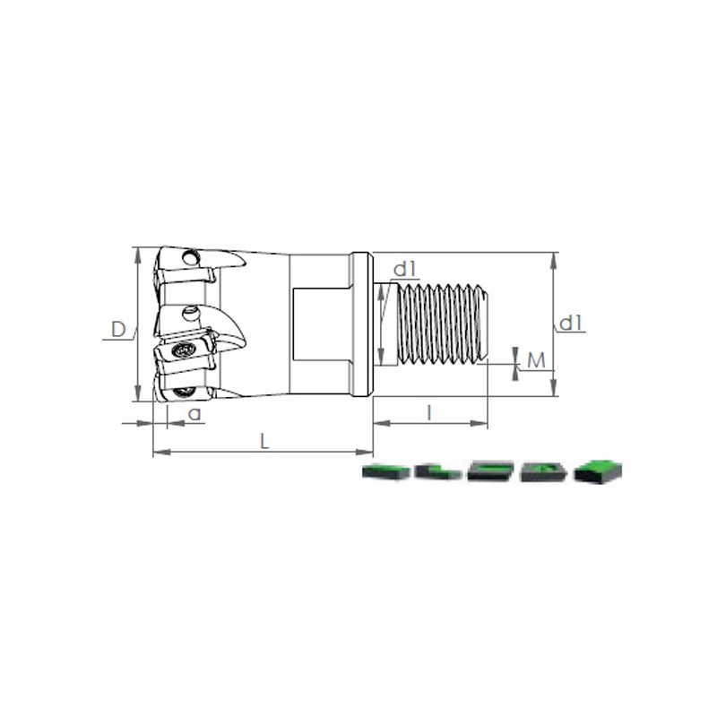 Milling holder with screw head MHT LOGU
 0303..