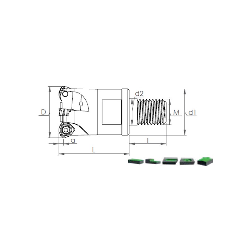 Milling holder with screw head MHT JMHT WDMT
 0804..