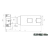Porte-outil spécial à tête filetée de fraisage TF90 T FREZELER T SLOT MILLS