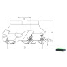 Fresa de planear TK45 R245.12T3.. / SE..12T3