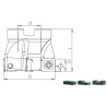 Face Mill Shoulder TK45 SDMT 1205.. 45º adaptable for SDMT 1205