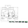 Fresa de escuadrar TK90 VCGT 1604.. / 2205.. ISO