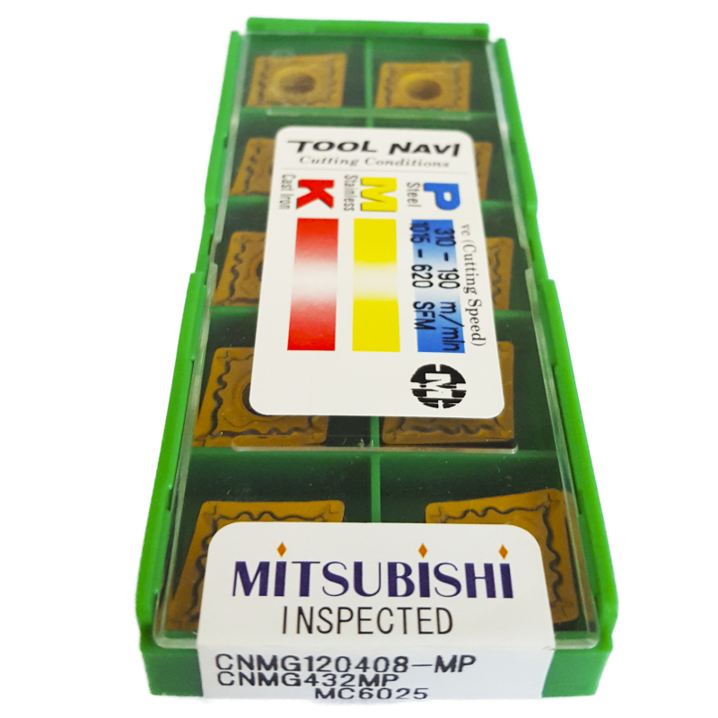 Mitsubishi CNMG120408-MP MC6025 Negative Turning Insert