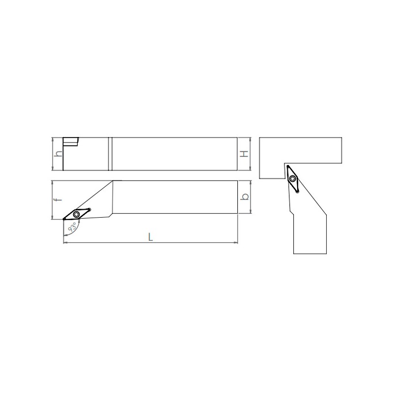 External Turning Holder SVJCR/L (93°)