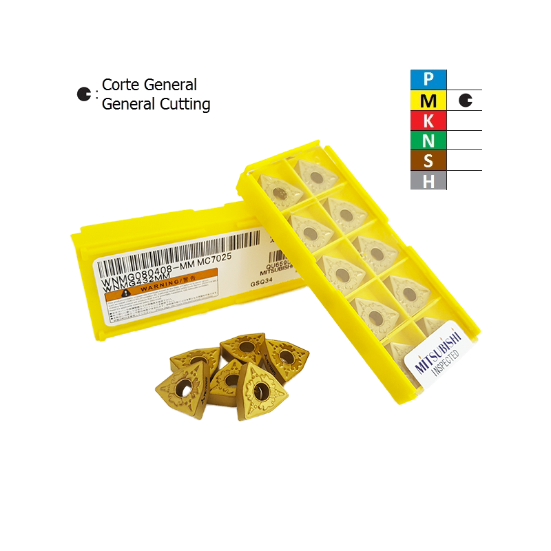Mitsubishi WNMG080408-MM MC7025 Negative Turning Insert
