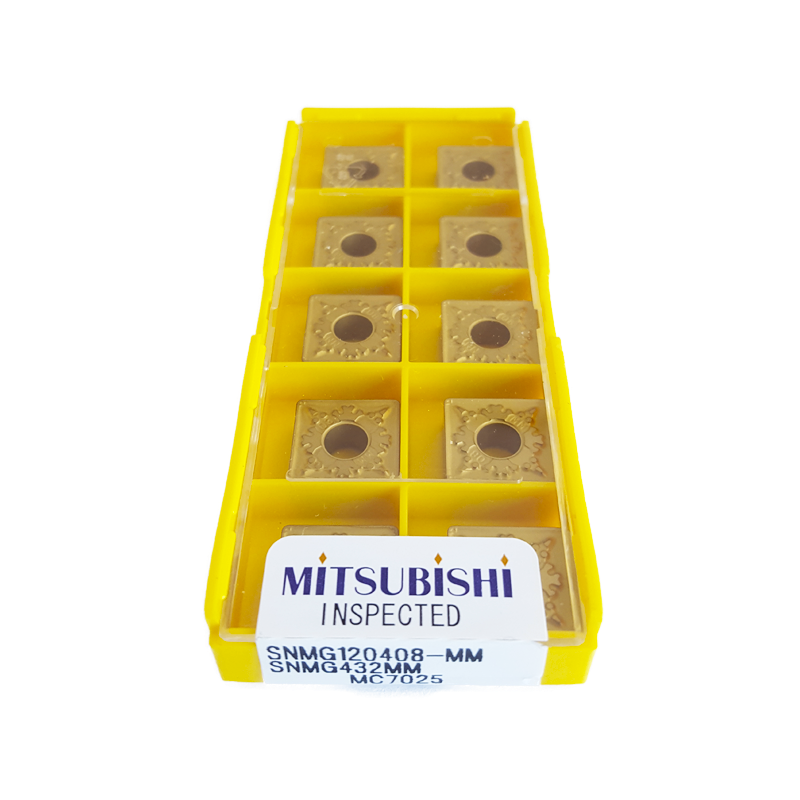 Mitsubishi SNMG120408-MM MC7025 Plaquette de Tournage Négatif