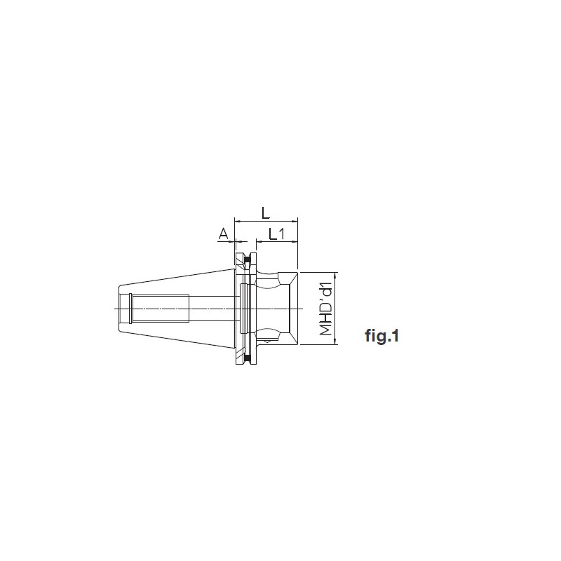 Acoplamientos Base DIN 69871 FC AD+B Face Contact